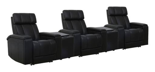 Parker Living Phoenix Zero Gravity Power 3 Seat Home Theater Seating with 2 Wedges and Immersive Audio