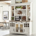 Parker House Americana Modern Dining 69 inch Buffet and Hutch with Quartz Insert