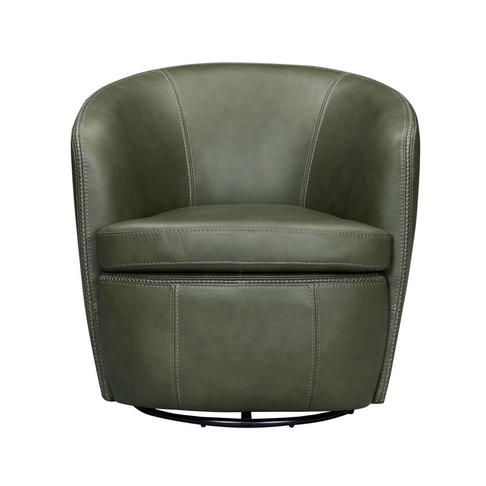 Parker Living Barolo 100% Italian Leather Swivel Club Chair