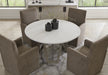 Parker House Pure Modern Dining 54 Inch Round Table with Wood Base