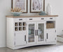 Parker House Americana Modern Dining 66 Inch Buffet Server with Quartz Insert