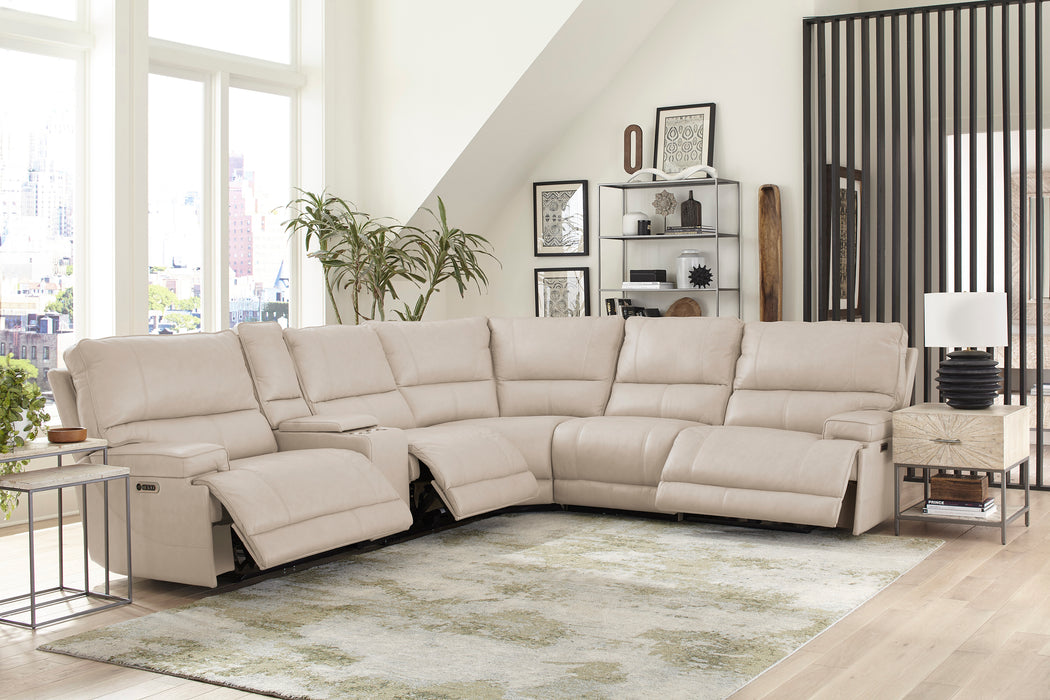 Parker Living Whitman - Powered By Freemotion 6 Piece Modular Power Reclining Sectional with Power Adjustable Headrests