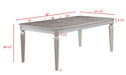Crown Mark Klina Glam Dining Table in Light Gray - All Brands Furniture (NJ)