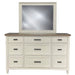 Parker House Americana Modern Bedroom King Platform Bed 2 Nightstands Dresser with Mirror and Chest