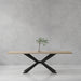 Parker House Crossings - Monaco Dining 84 Inch Rectangular Dining Table with 4 Upholstered Chairs