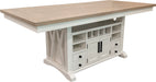 Parker House Americana Modern Dining Island Counter Height Table with 6 upholstered chairs