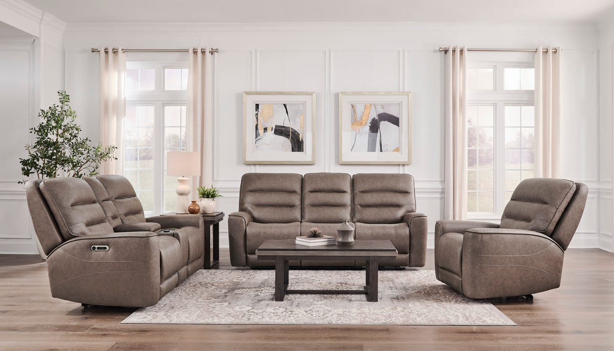 Parker Living Lawson - Sydney Brunette Zero Gravity Triple Power Reclining Sofa with Drop Down Table P2