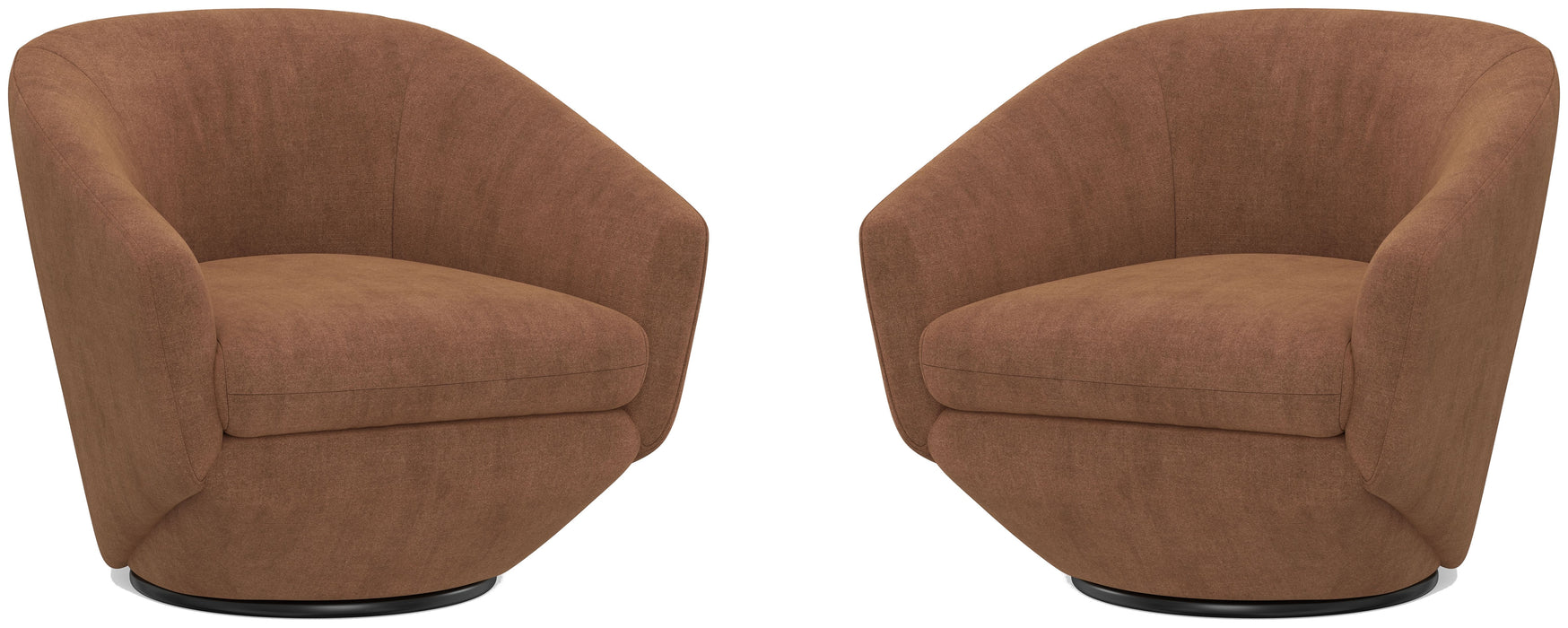 Parker Living The Twist - Elise Rust Swivel Chair Two Pack