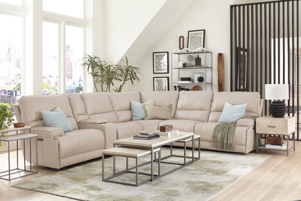 Parker Living Whitman - Powered By Freemotion 6 Piece Modular Power Reclining Sectional with Power Adjustable Headrests