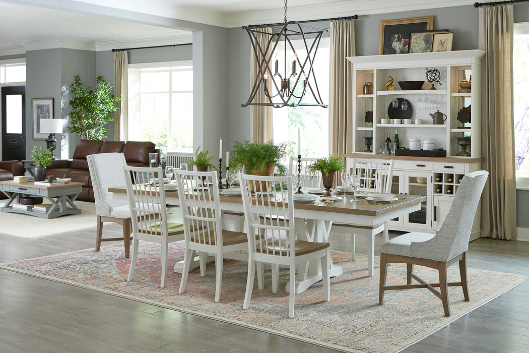 Parker House Americana Modern Dining 88 inch Trestle Extendable Dining Table