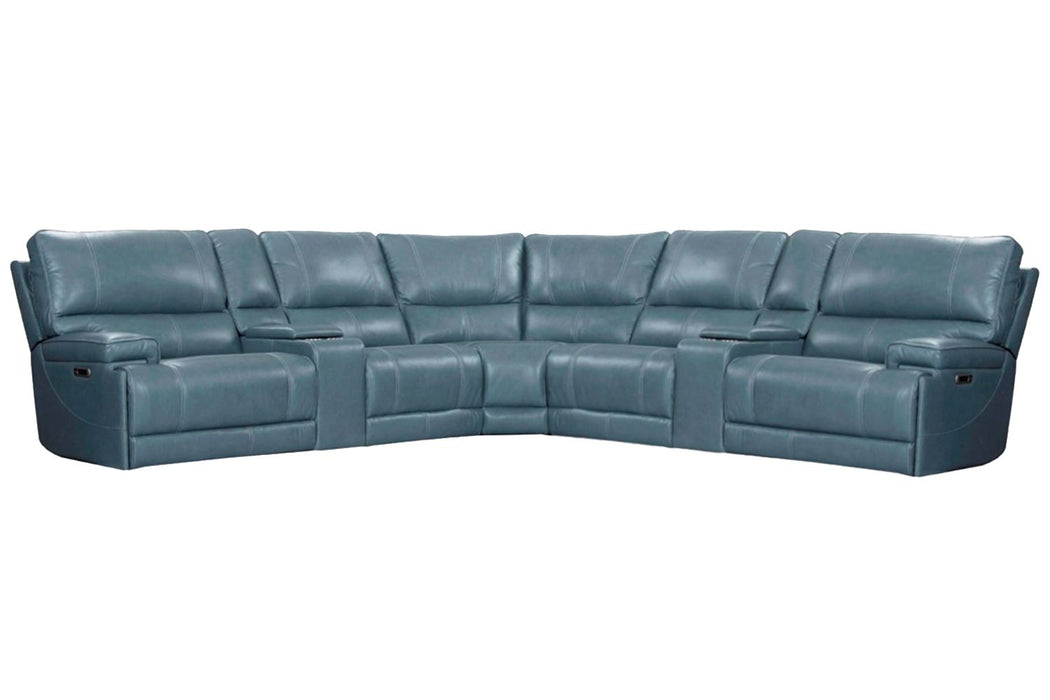 Parker Living Whitman - Powered By Freemotion 7 Piece Modular Power Reclining Sectional with Power Adjustable Headrests