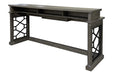 Parker House Sundance - Smokey Grey Cocktail Table with 2 Chairside Tables and Console Table with 3 Stools