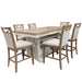 Parker House Americana Modern Dining 72 inch Island Counter Height Extendable Dining Table