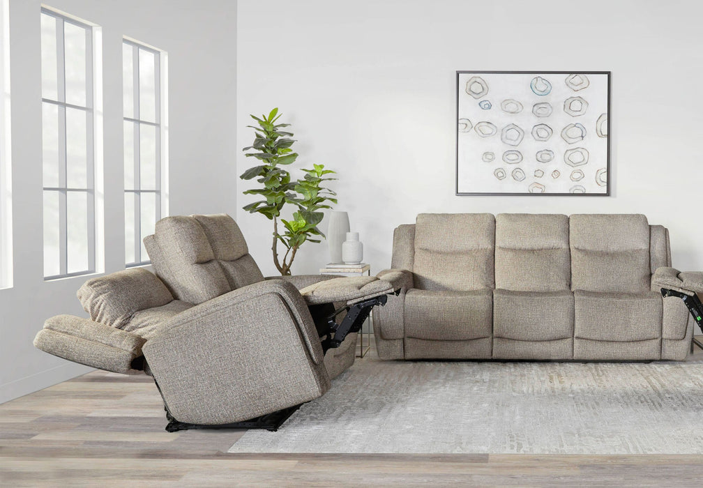 Parker Living Penfield - Frappe Power Reclining Sofa and Loveseat