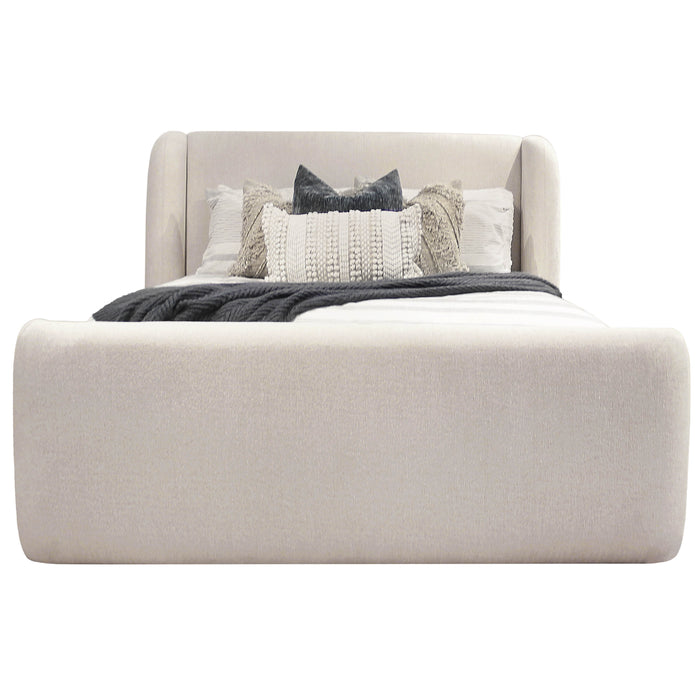 Parker Living Sleep Shiloh - White Mocha King Wingback Upholstered Bed