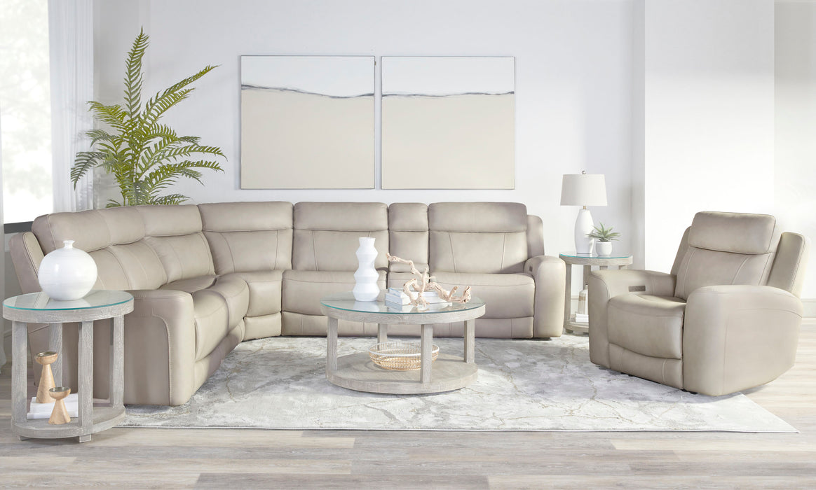 Parker Living Calgary 6 Piece Modular Reclining Sectional with Power Adjustable Headrests