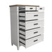 Parker House Americana Modern Bedroom Queen Shelter Bed 2 Nightstands Dresser with Mirror and Chest