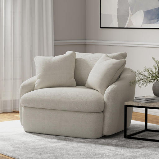 Parker Living Boomer Large Swivel Chair with 2 Toss Pillows