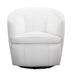Parker Living Barolo 100% Italian Leather Swivel Club Chair